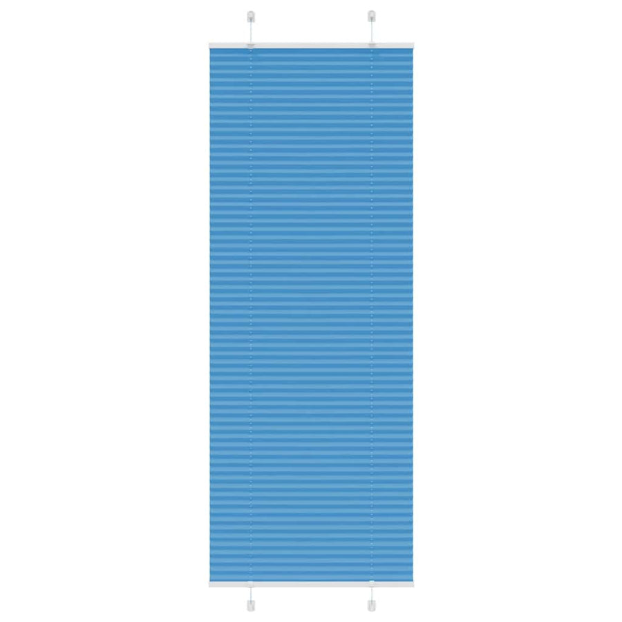 Plissé rolgordijn 80x200 cm stofbreedte 79,4 cm polyester blauw