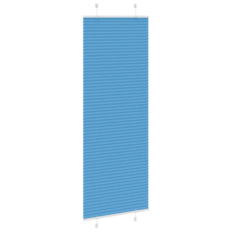 Plissé rolgordijn 80x200 cm stofbreedte 79,4 cm polyester blauw