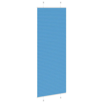 Plissé rolgordijn 80x200 cm stofbreedte 79,4 cm polyester blauw