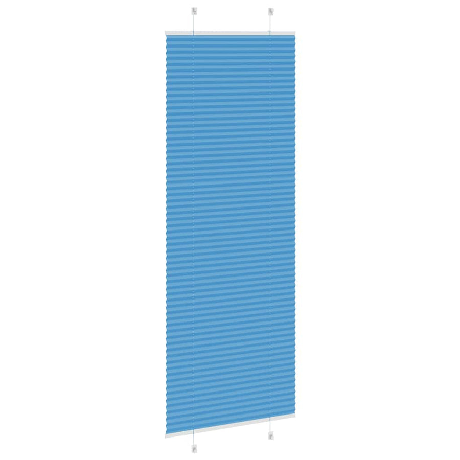 Plissé rolgordijn 80x200 cm stofbreedte 79,4 cm polyester blauw