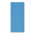 Pleated roller blind 85x200 cm fabric width 84.4 cm polyester blue