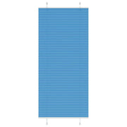 Pleated roller blind 85x200 cm fabric width 84.4 cm polyester blue