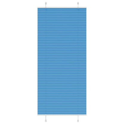 Plissé rolgordijn 85x200 cm stofbreedte 84,4 cm polyester blauw