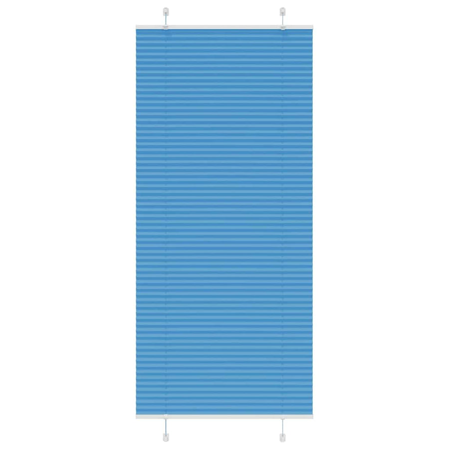 Plissé rolgordijn 85x200 cm stofbreedte 84,4 cm polyester blauw