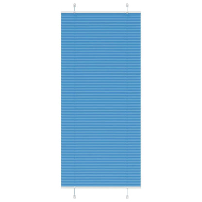 Plissé rolgordijn 90x200 cm stofbreedte 89,4 cm polyester blauw