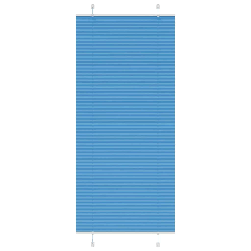 Plissé rolgordijn 100x200cm stofbreedte 99,4 cm polyester blauw