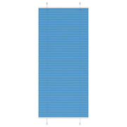 Plissé rolgordijn 100x200 cm blauw polyester