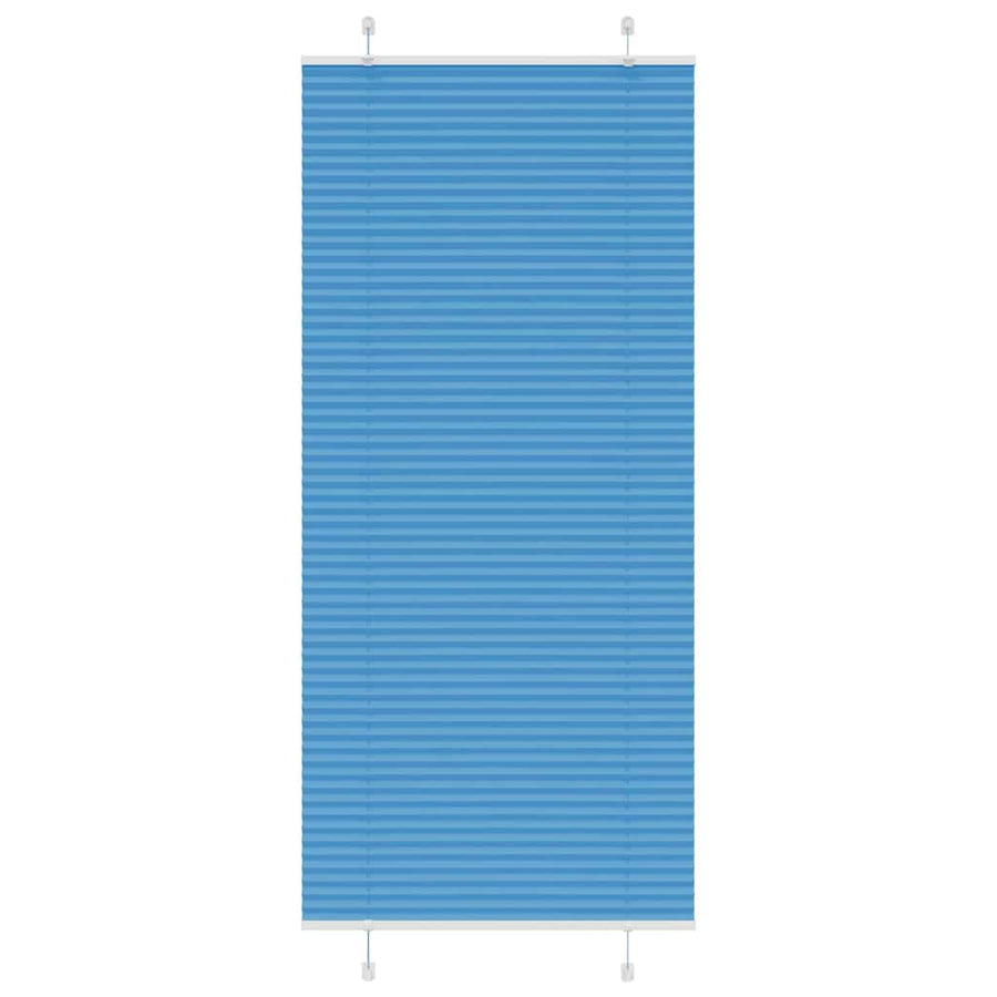 Plissé rolgordijn 100x200cm stofbreedte 99,4 cm polyester blauw