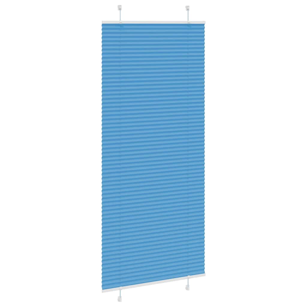 Plissé rolgordijn 100x200cm stofbreedte 99,4 cm polyester blauw