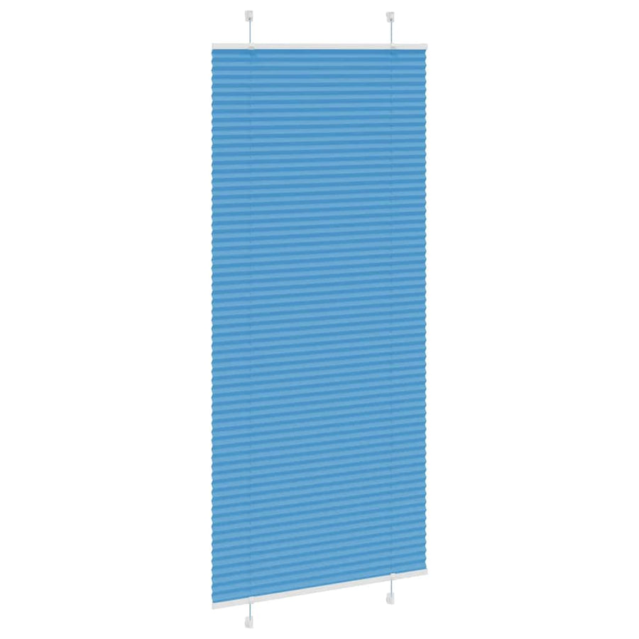 Plissé rolgordijn 100x200cm stofbreedte 99,4 cm polyester blauw