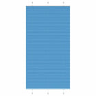 Pleated roller blind 105x200cm fabric width 104.4cm polyester blue