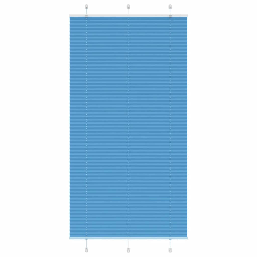 Plissé rolgordijn 105x200cm stofbreedte 104,4cm polyester blauw