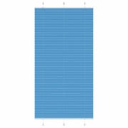 Pleated roller blind 105x200cm fabric width 104.4cm polyester blue