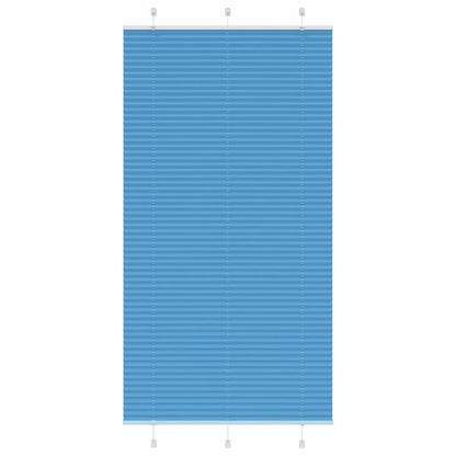 Plissé rolgordijn 105x200cm stofbreedte 104,4cm polyester blauw