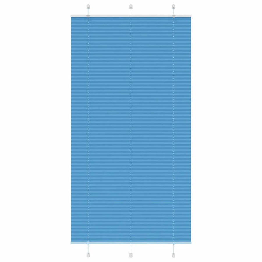 Plissé rolgordijn 105x200cm stofbreedte 104,4cm polyester blauw