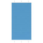 Plissé rolgordijn 110x200 cm polyester blauw