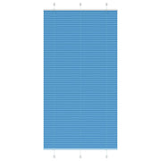 Plissé rolgordijn 110x200 cm polyester blauw