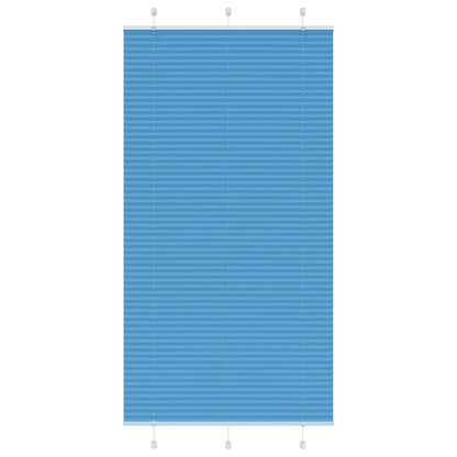 Plissé rolgordijn 110x200cm stofbreedte 109,4cm polyester blauw