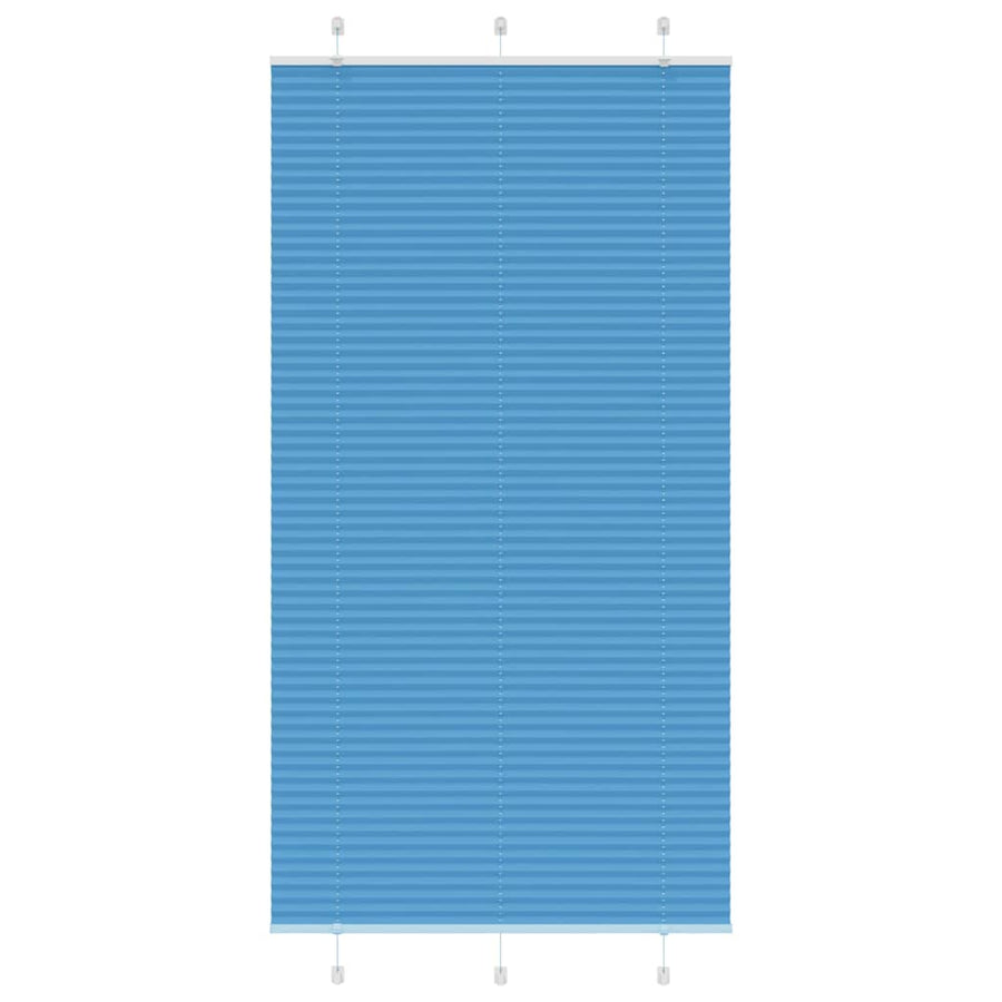 Plissé rolgordijn 110x200cm stofbreedte 109,4cm polyester blauw