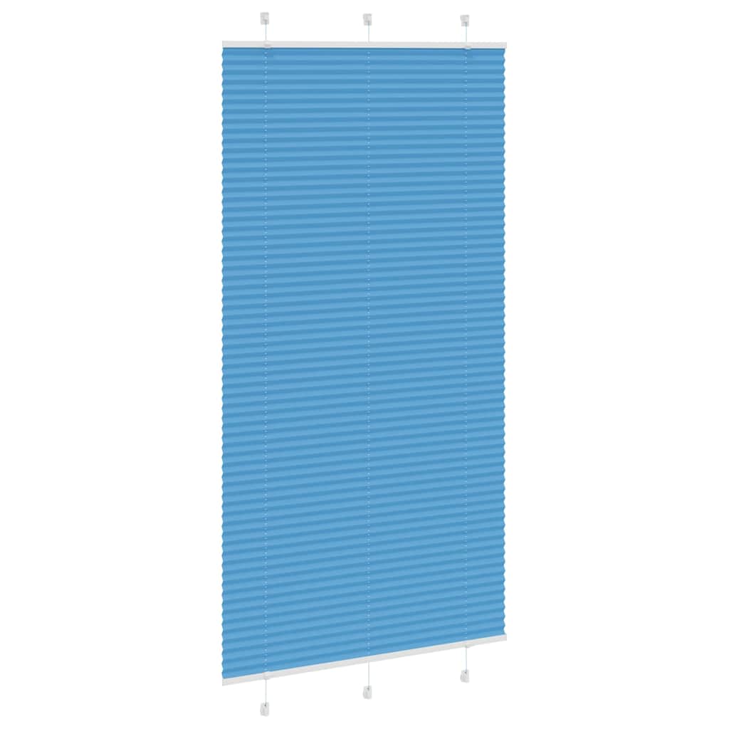 Plissé rolgordijn 110x200cm stofbreedte 109,4cm polyester blauw