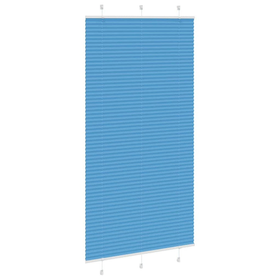 Plissé rolgordijn 110x200cm stofbreedte 109,4cm polyester blauw