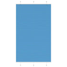 Plissé rolgordijn 115x200 cm blauw polyester