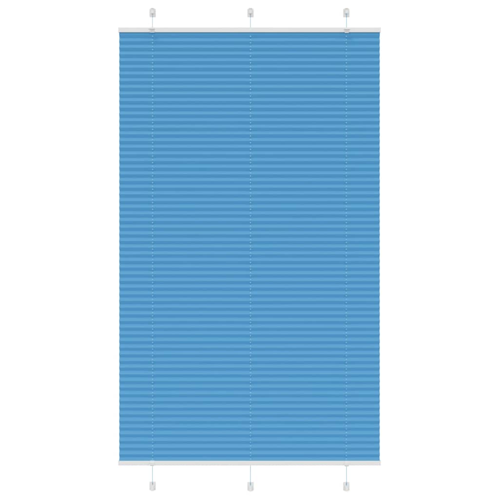 Plissé rolgordijn 115x200cm stofbreedte 114,4cm polyester blauw