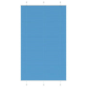 Plissé rolgordijn 115x200 cm blauw polyester