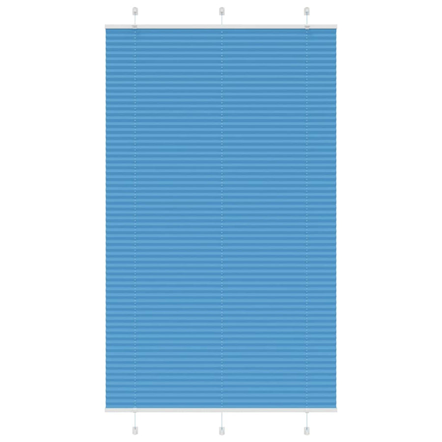 Plissé rolgordijn 115x200cm stofbreedte 114,4cm polyester blauw