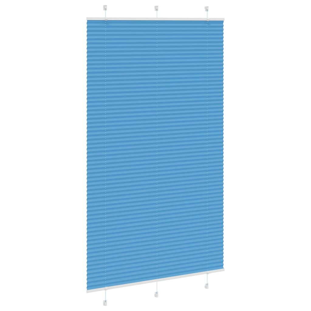 Plissé rolgordijn 115x200cm stofbreedte 114,4cm polyester blauw