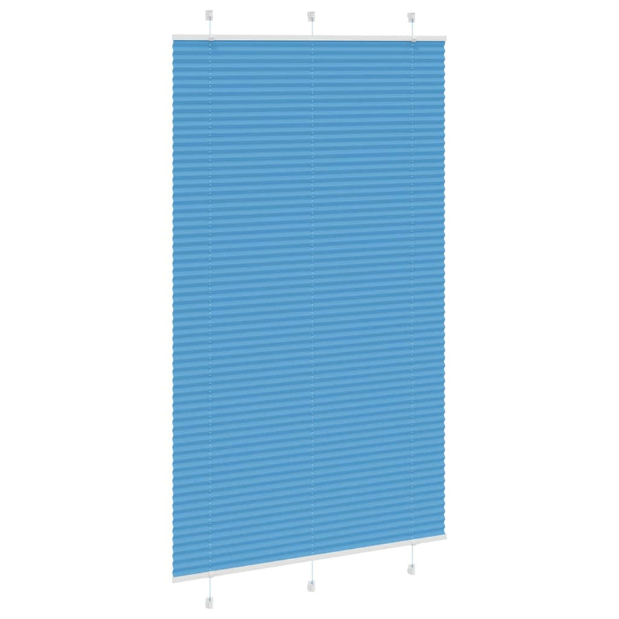 Plissé rolgordijn 115x200cm stofbreedte 114,4cm polyester blauw