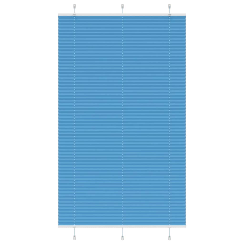 Plissé rolgordijn 120x200cm stofbreedte 119,4cm polyester blauw