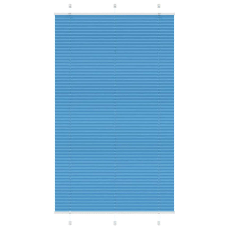 Plissé rolgordijn 120x200cm stofbreedte 119,4cm polyester blauw