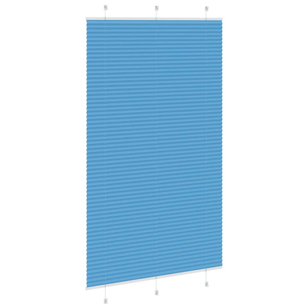 Plissé rolgordijn 120x200cm stofbreedte 119,4cm polyester blauw