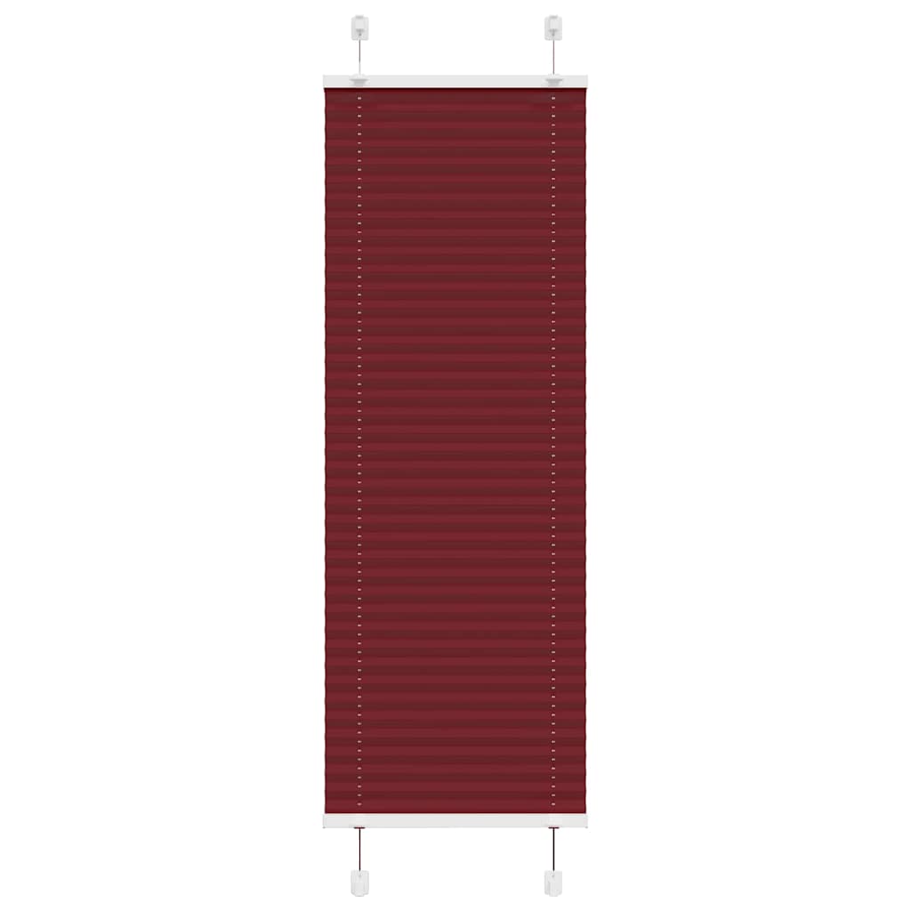 Plissé rolgordijn 40x100 cm stofbreedte 39,4 cm bordeauxrood