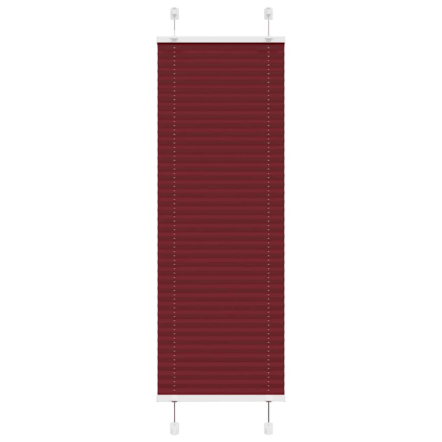 Plissé rolgordijn 40x100 cm stofbreedte 39,4 cm bordeauxrood
