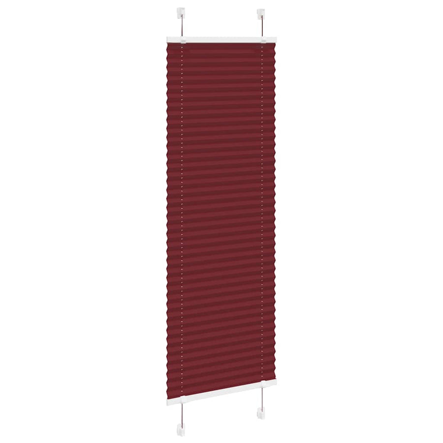 Plissé rolgordijn 40x100 cm stofbreedte 39,4 cm bordeauxrood