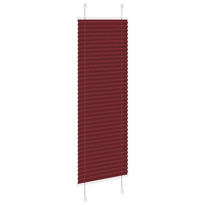 Plissé rolgordijn 40x100 cm stofbreedte 39,4 cm bordeauxrood