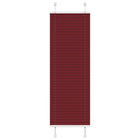 Plissé rolgordijn 45x100 cm bordeauxrood
