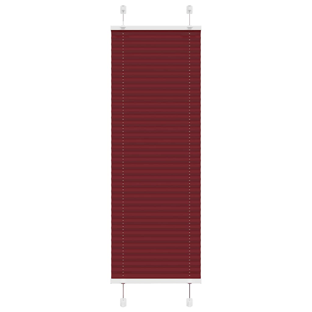 Plissé rolgordijn 45x100 cm stofbreedte 44,4 cm bordeauxrood