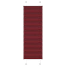 Plissé rolgordijn 45x100 cm stofbreedte 44,4 cm bordeauxrood