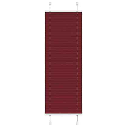 Plissé rolgordijn 45x100 cm stofbreedte 44,4 cm bordeauxrood