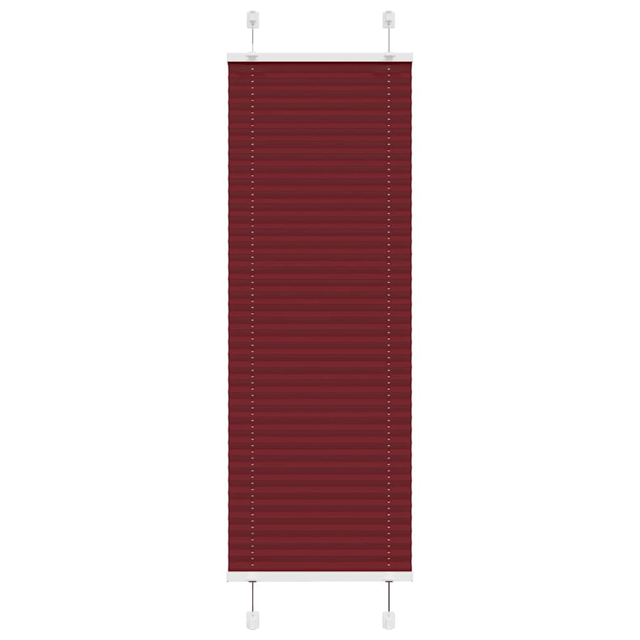 Plissé rolgordijn 45x100 cm stofbreedte 44,4 cm bordeauxrood