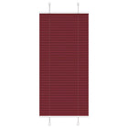 Pleated roller blind 55x100 cm fabric width 54.4 cm burgundy