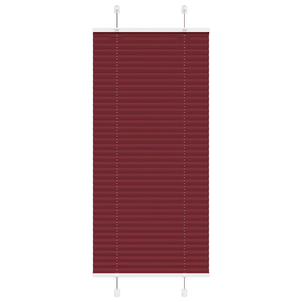 Plissé rolgordijn 55x100 cm stofbreedte 54,4 cm bordeauxrood