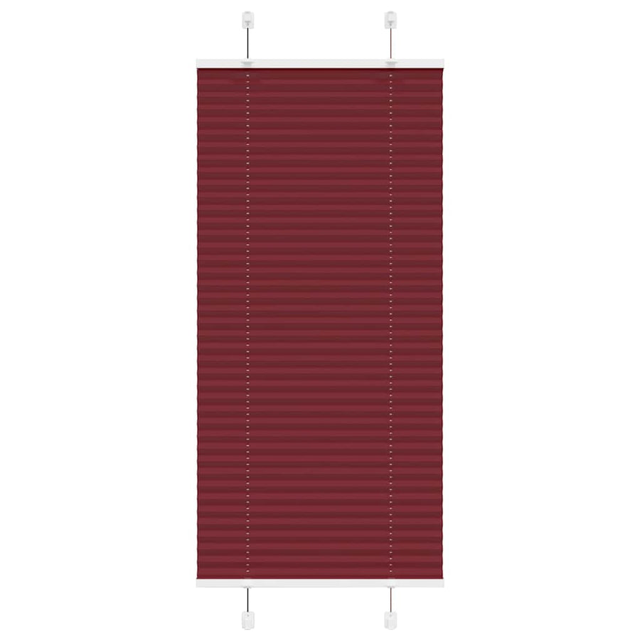 Plissé rolgordijn 55x100 cm stofbreedte 54,4 cm bordeauxrood