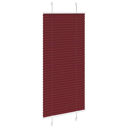Plissé rolgordijn 55x100 cm stofbreedte 54,4 cm bordeauxrood