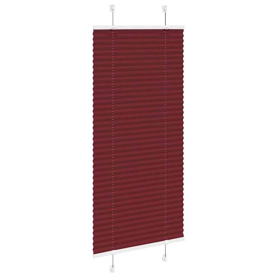 Plissé rolgordijn 55x100 cm stofbreedte 54,4 cm bordeauxrood