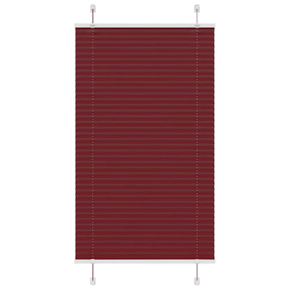 Plissé rolgordijn 70x100 cm stofbreedte 69,4 cm bordeauxrood