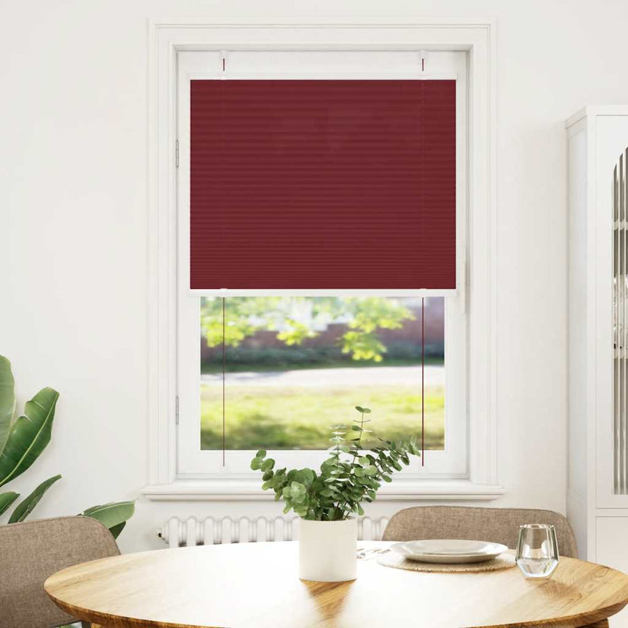Plissé rolgordijn 70x100 cm stofbreedte 69,4 cm bordeauxrood